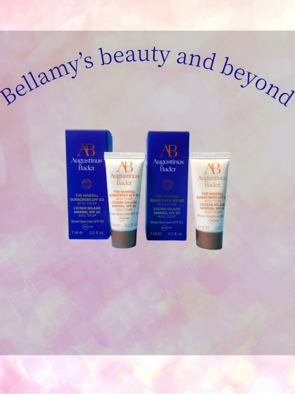 Augustinus Bader The Mineral Sunscreen SPF 50 Travel Size .20 oz / 7ml. Expires
